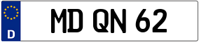 Trailer License Plate
